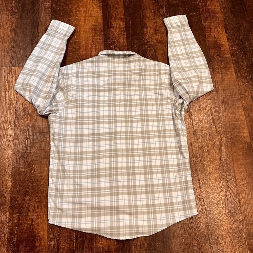 Poncho Flannel The Snow Cat Magnetic Pocket Fishing Shirt Regular Fit Large - Picture 6 of 10